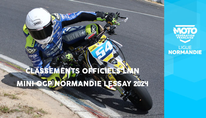 Vitesse | Classements Officiels LMN Mini OGP Normandie Lessay 2024 en ligne !